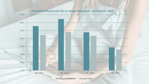 Graviditetschance når der er oplagt blastocyst i livmoderen 2022