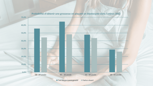 Probabilité d'obtenir une grossesse en plaçant un blastocyste dans l'utérus 2022
